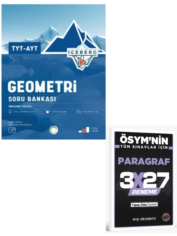 Okyanus 2027 TYT AYT Geometri Iceberg Soru Bankası+ EVP Akademi Paragraf