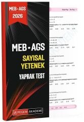 Pegem 2026 MEB-AGS Sayısal Yetenek Yaprak Test Pegem Akademi Yayınları