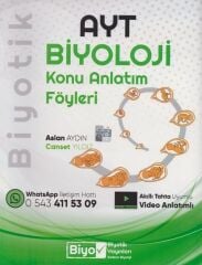 Biyotik Yayınları AYT Biyoloji Konu Anlatım Föyleri