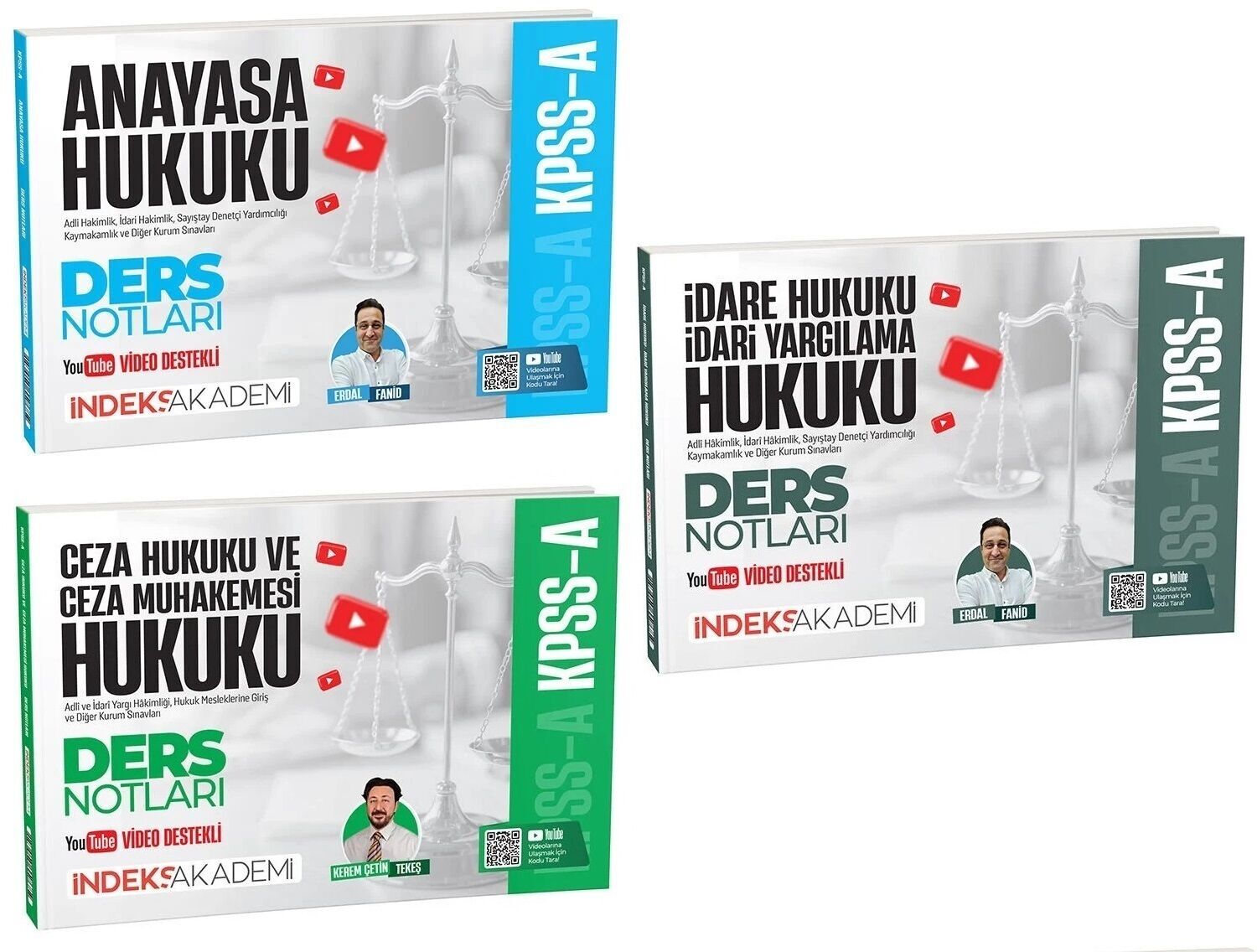 İndeks Akademi 2026 KPSS A Grubu Kamu Hukuku Video Ders Notları 3 lü Set İndeks Akademi Yayıncılık