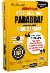 KPSS ALES DGS Ezberbozan Paragraf Soru Bankası Pegem Akademi