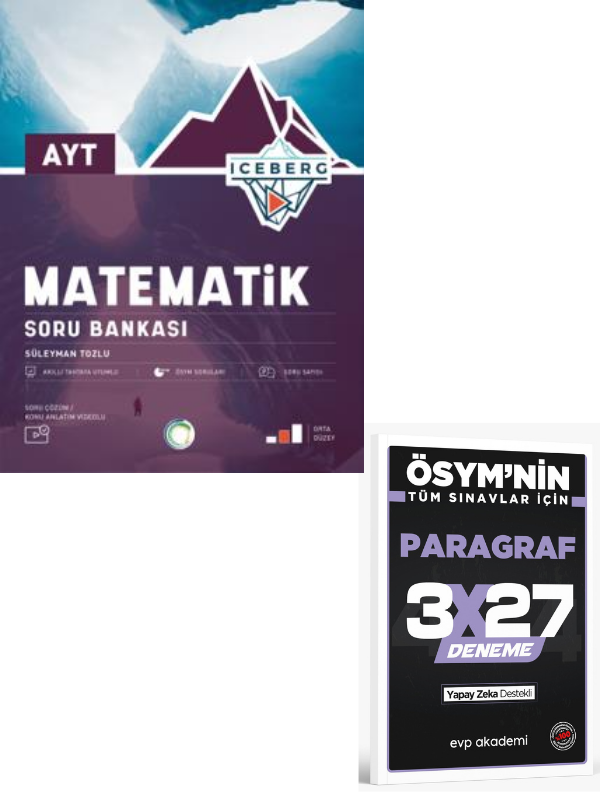 Okyanus 2027 AYT Matematik Iceberg Soru Bankası+ EVP Akademi Paragraf