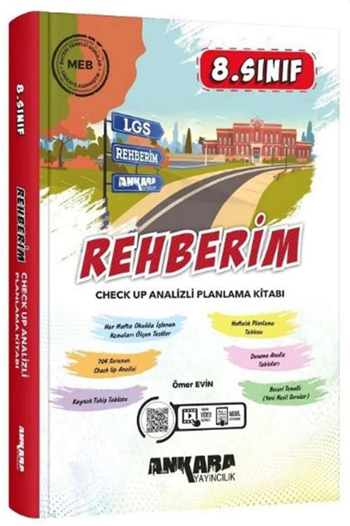 Ankara Yayıncılık 8. Sınıf LGS Rehberim Check Up Analizli Planlama Kitabı