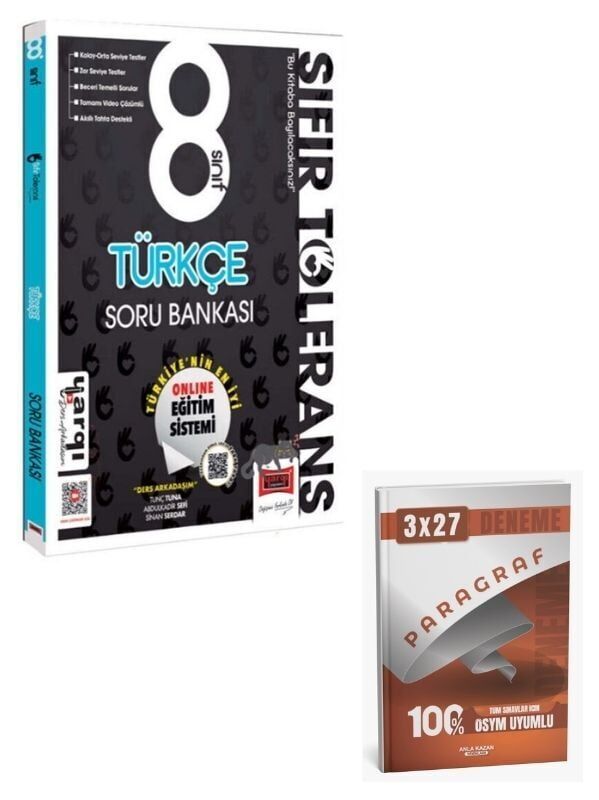 Ders Arkadaşım 2027 8. Sınıf Türkçe Sıfır Tolerans Soru Bankası+ Anla Kazan Paragraf
