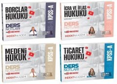 İndeks Akademi 2026 KPSS A Grubu Özel Hukuk Video Ders Notları 4 lü Set İndeks Akademi Yayıncılık