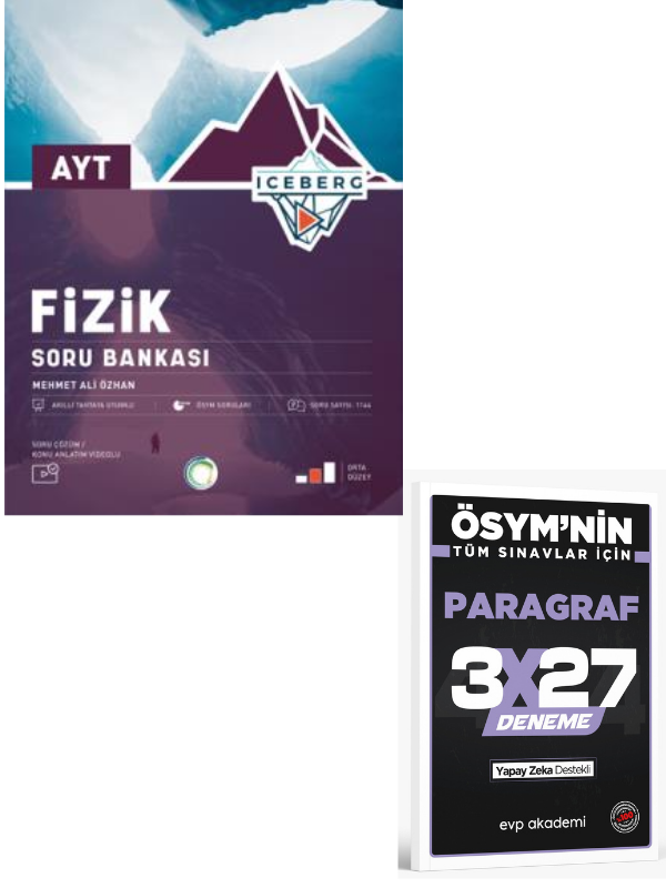 Okyanus 2027 AYT Fizik Iceberg Soru Bankası+ EVP Akademi Paragraf