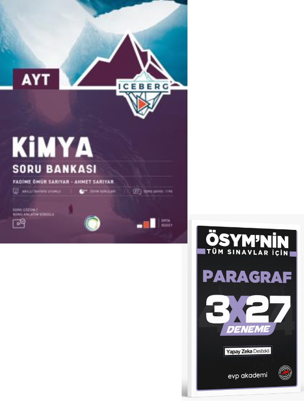 Okyanus 2027 AYT Kimya Iceberg Soru Bankası+ EVP Akademi Paragraf