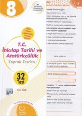 Palme Yayınları 8. Sınıf T.C. İnkılap Tarihi ve Atatürkçülük Yaprak Test