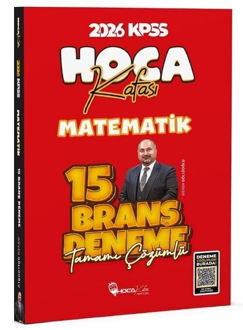Hoca Kafası 2026 KPSS Matematik 15 Deneme Çözümlü - Güven Göllüoğlu Hoca Kafası Yayınları