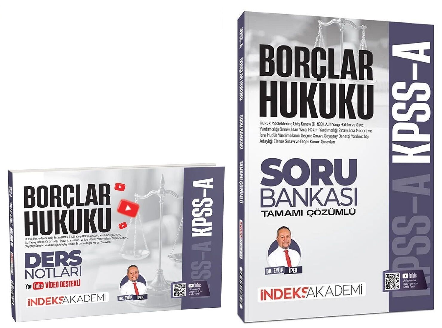 İndeks Akademi 2026 KPSS A Grubu Borçlar Hukuku Video Ders Notları + Soru Bankası 2 li Set - Eyüp İpek İndeks Akademi Yayıncılık
