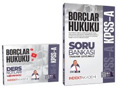 İndeks Akademi 2026 KPSS A Grubu Borçlar Hukuku Video Ders Notları + Soru Bankası 2 li Set - Eyüp İpek İndeks Akademi Yayıncılık