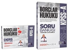 İndeks Akademi 2026 KPSS A Grubu Borçlar Hukuku Video Ders Notları + Soru Bankası 2 li Set - Eyüp İpek İndeks Akademi Yayıncılık