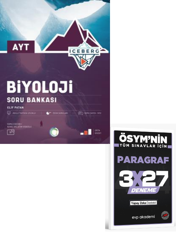 Okyanus 2027 AYT Biyoloji Iceberg Soru Bankası+ EVP Akademi Paragraf