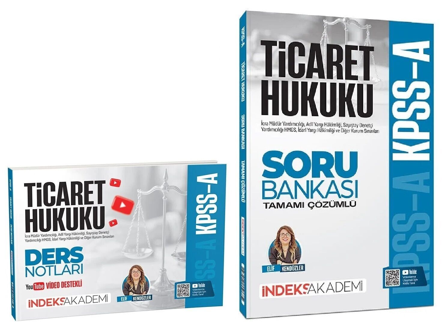 İndeks Akademi 2026 KPSS A Grubu Ticaret Hukuku Video Ders Notları + Soru Bankası 2 li Set - Elif Kendüzer İndeks Akademi Yayıncılık