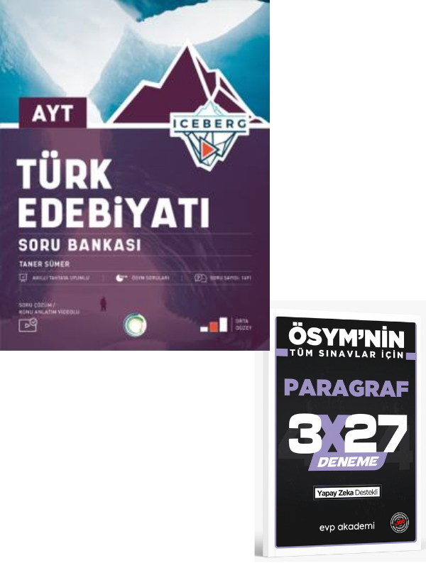 Okyanus 2027 AYT Türk Edebiyatı Iceberg Soru Bankası+ EVP Akademi Paragraf