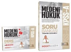 İndeks Akademi 2026 KPSS A Grubu Medeni Hukuk Video Ders Notları + Soru Bankası 2 li Set - Eyüp İpek İndeks Akademi Yayıncılık