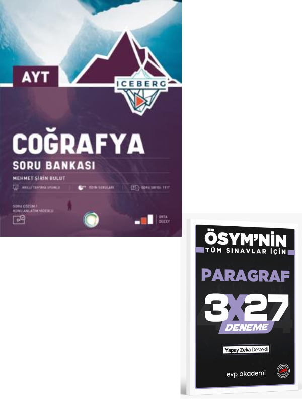 Okyanus 2027 AYT Coğrafya Iceberg Soru Bankası+ EVP Akademi Paragraf