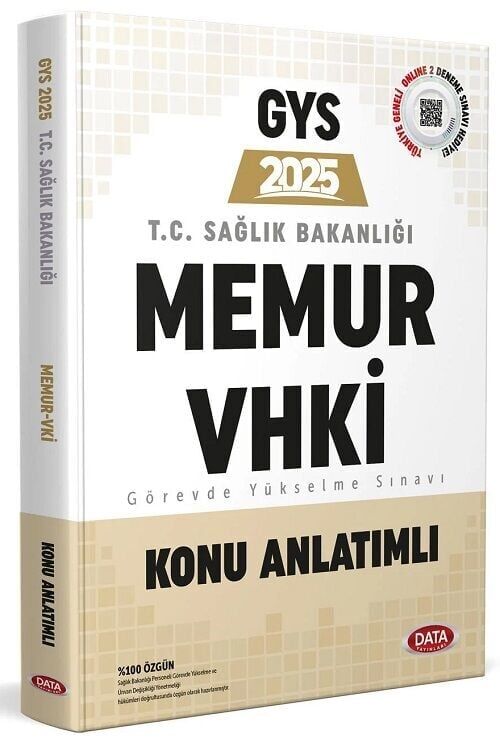 Data 2025 GYS Sağlık Bakanlığı Memur, VHKİ Konu Anlatımlı Görevde Yükselme Data Yayınları