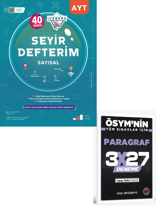 Okyanus 2027 AYT Sayısal Okyanusta Seyir Defterim Soru Bankası+ EVP Akademi Paragraf