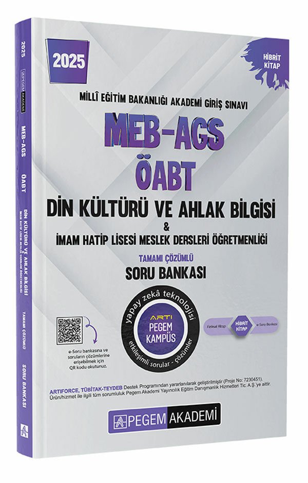 Pegem 2025 ÖABT Din Kültürü ve Ahlak Bilgisi Öğretmenliği Soru Bankası Çözümlü Pegem Akademi
