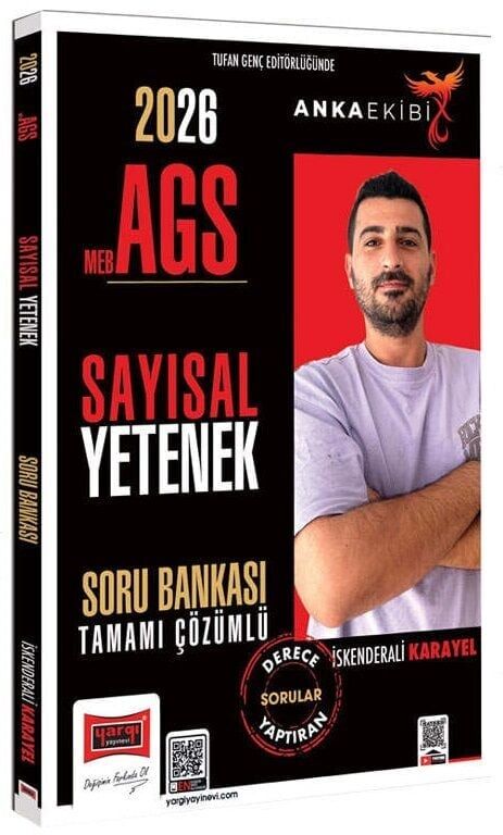 Yargı Yayınları 2026 MEB AGS Anka Ekibi Sayısal Yetenek Tamamı Çözümlü Soru Bankası