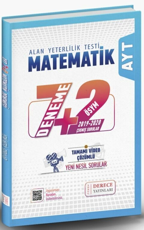 Derece Yayınları AYT Matematik 7+2 Deneme Sınavı