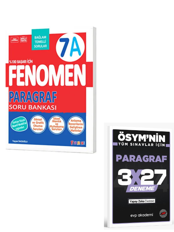 Fenomen 2027 7A Paragraf Soru Bankası+ EVP Akademi Paragraf