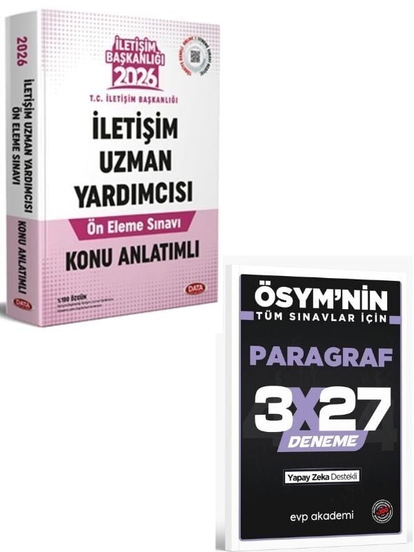 Data 2026 İletişim Başkanlığı İletişim Uzman Yardımcısı Ön Eleme Sınavı Konu Anlatımlı+ EVP Akademi Paragraf