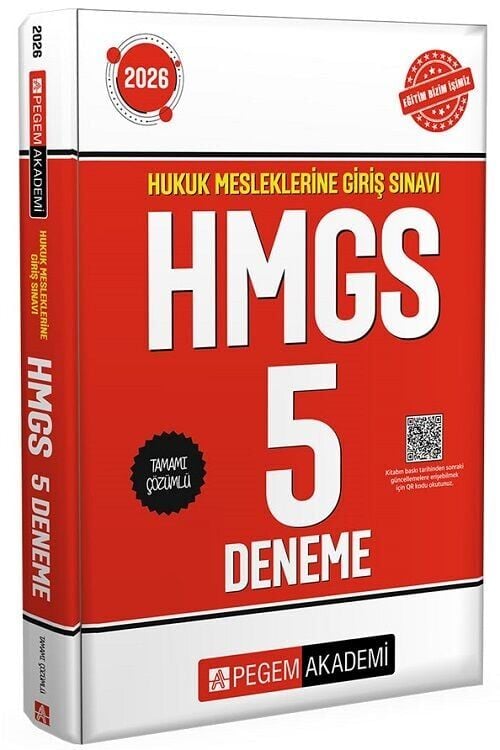 Pegem 2026 HMGS 5 Deneme Çözümlü Pegem Akademi Yayınları