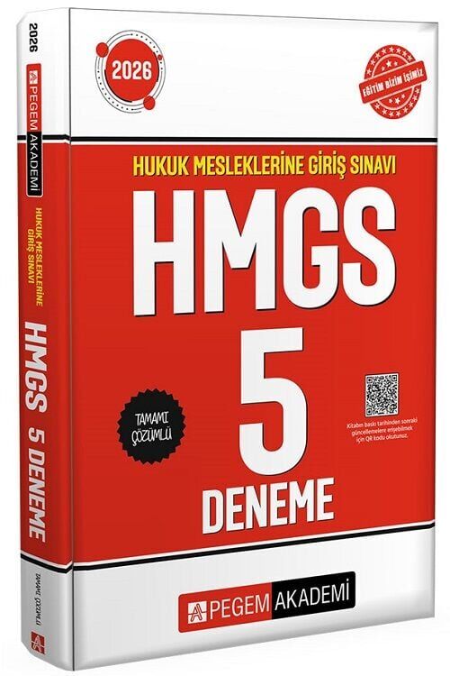Pegem 2026 HMGS 5 Deneme Çözümlü Pegem Akademi Yayınları