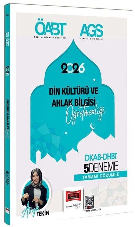 Yargı Yayınları 2026 ÖABT MEB AGS DKAB DHBT Din Kültürü ve Ahlak Bilgisi Öğretmenliği Tamamı Çözümlü 5 Deneme