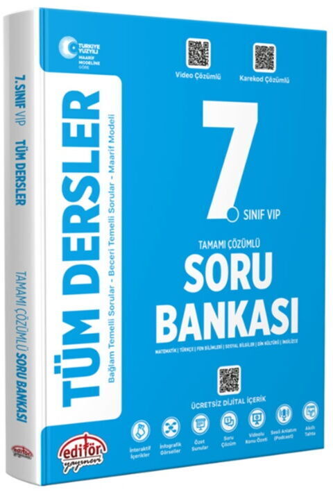 Data Yayınları 7. Sınıf Tüm Dersler Maarif Model Soru Bankası