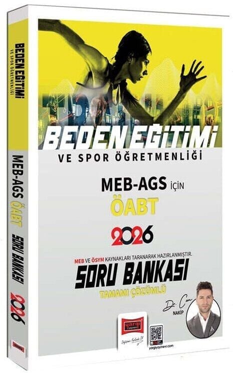 Yargı Yayınları 2026 ÖABT MEB AGS Beden Eğitimi ve Spor Öğretmenliği Tamamı Çözümlü Soru Bankası