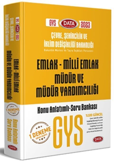 Data Yayınları Emlak Milli Emlak Müdür ve Müdür Yardımlığı Konu Anlatımlı Soru Bankası