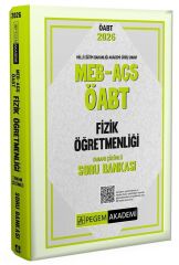 Pegem 2026 ÖABT MEB-AGS Fizik Öğretmenliği Soru Bankası Çözümlü Pegem Akademi Yayınları