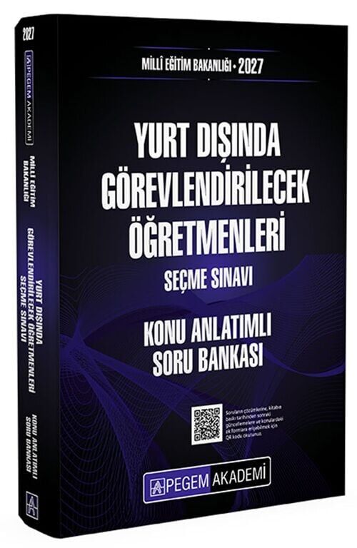 Pegem 2027 MEB Yurt Dışında Görevlendirilecek Öğretmenleri Seçme Sınavı Konu Anlatımlı Soru Bankası Pegem Akademi Yayınları