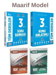 Editör Maarif Model 3. Sınıf Tüm Dersler Konu Anlatımlı Soru Bankası Anka Deneme 4 lü Set