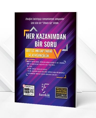 Karekök Yayınları 8. Sınıf LGS T.C. İnkılap Tarihi ve Atatürkçülük Her Kazanımdan Bir Soru