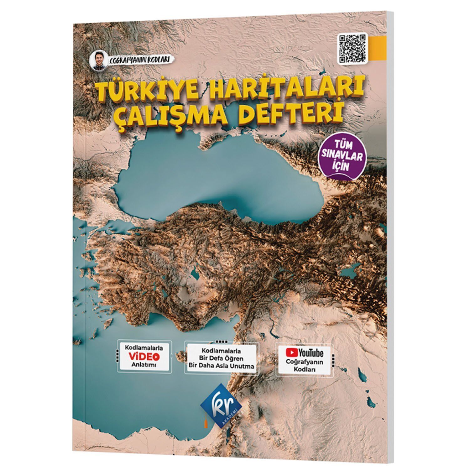 KR Akademi Coğrafyanın Kodları Türkiye Haritaları Çalışma Defteri Tüm Sınavlar İçin