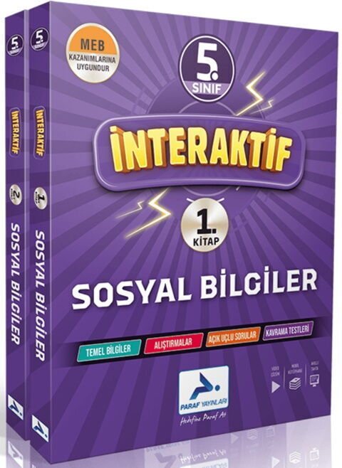 Paraf Yayınları 5. Sınıf İnteraktif Sosyal Bilgiler Soru Kütüphanesi