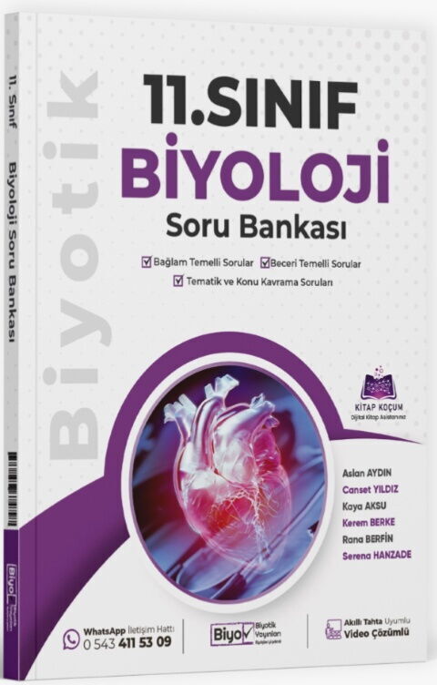 Biyotik Yayınları Maarif Model 11. Sınıf Biyoloji Soru Bankası
