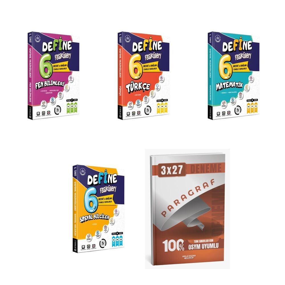 2027 Fi 6. Sınıf Baski Fasikul Fen + Türkçe + Matematik