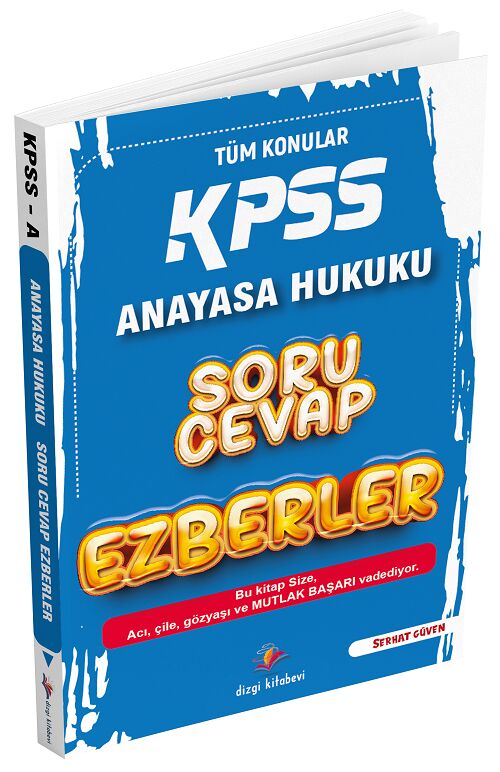 Dizgi Kitap 2026 KPSS A Grubu Anayasa Hukuku Ezberler Soru Cevap - Serhat Güven Dizgi Kitap