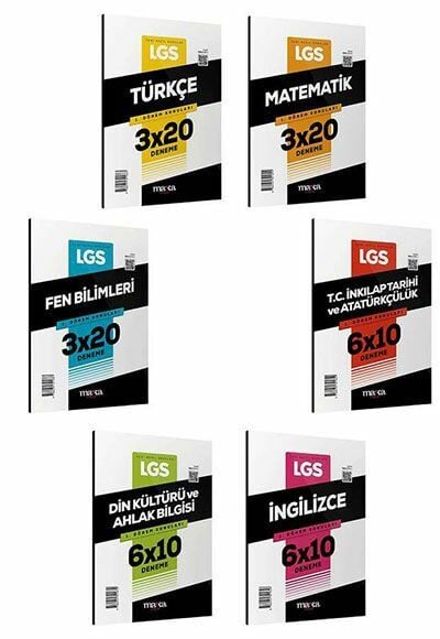 Marka 2025 8. Sınıf LGS Tüm Dersler 1. Dönem Konuları 6 Fasikül 27 Deneme Set Marka Yayınları