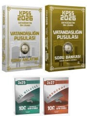 CBA + Anla Kazan 2026 KPSS Lise Ortaöğretim Ön Lisans Vatandaşlık Vatandaşlığın Pusulası Konu + Soru Bankası 4 lü Set