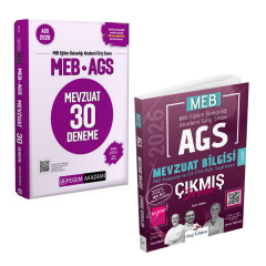 Pegem 2026 MEB AGS Mevzuat 30 Deneme Tamamı Çözümlü & MEB AGS Mevzuat Bilgisi Çıkmış Sorular Dizgi Kitap Seti