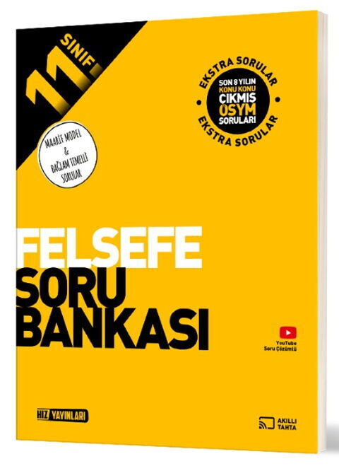 2027 Hız Yayınları 11. Sınıf Felsefe Soru Bankası