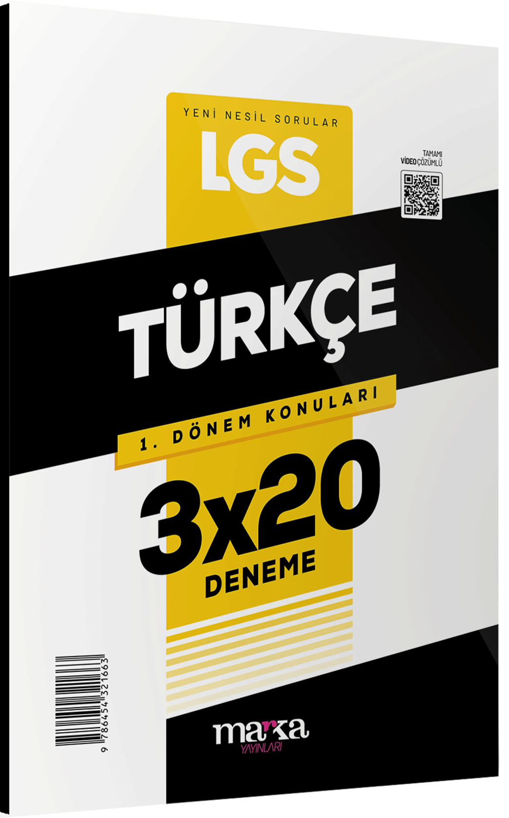 Marka 2025 8. Sınıf LGS 1. Dönem Türkçe 3x20 Deneme Marka Yayınları