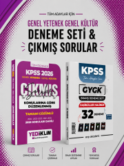 Yediiklim 2026 KPSS GKGY Çıkmış Sorular & EVP Akademi KPSS Tüm Dersler 32 Deneme Seti