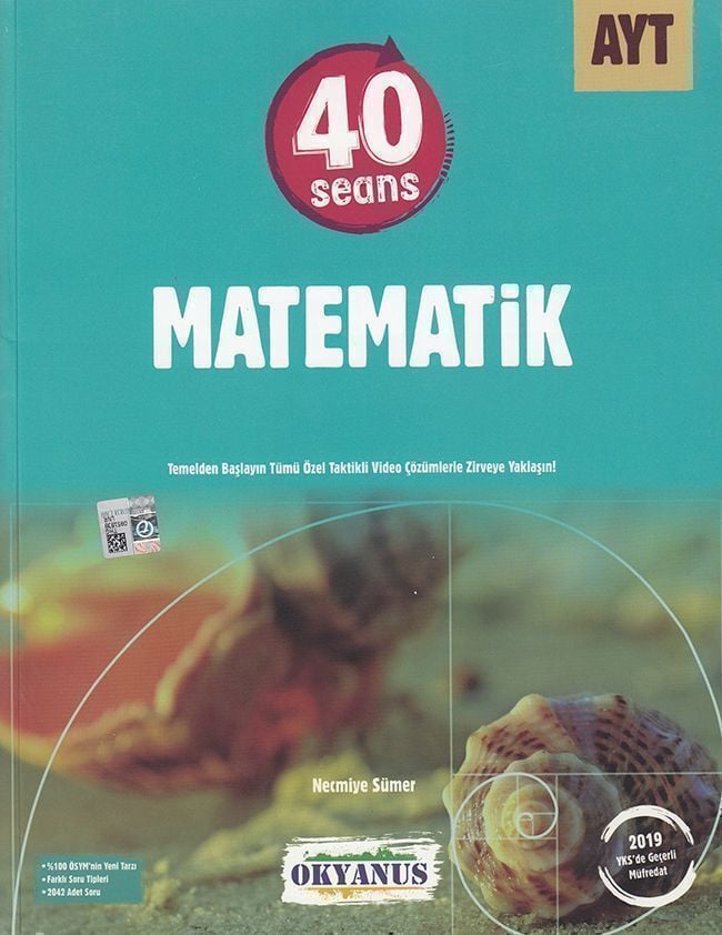 Okyanus Yayınları AYT 40 Seans Matematik Soru Bankası